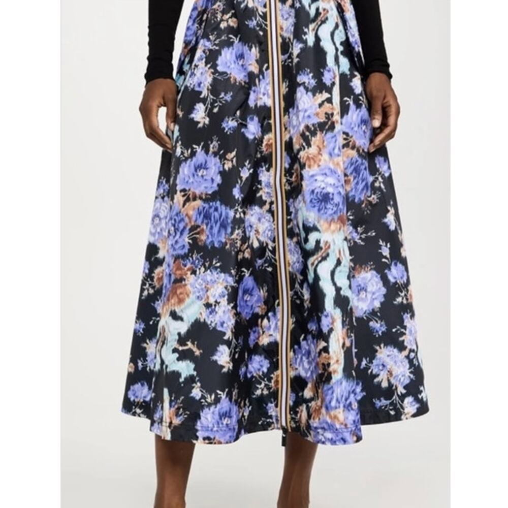ULLA JOHNSON K-WAY Sz M Medium Floral Midi Skirt Rhea Ripstop - Picture 12 of 12